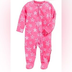 5/$20 | Old Navy Starfish Zipper Footie Pajamas (0-3M)